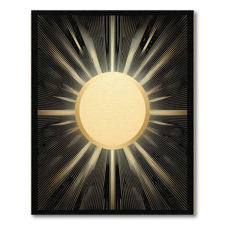 Radiant Gold Sunburst Area Rug