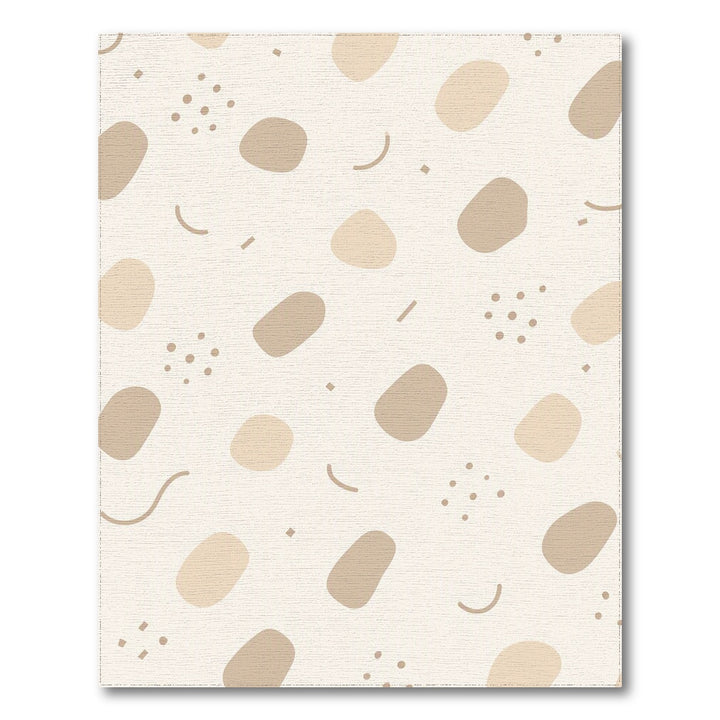 Beige Neutral Abstract Beige and Neutral Area Rug