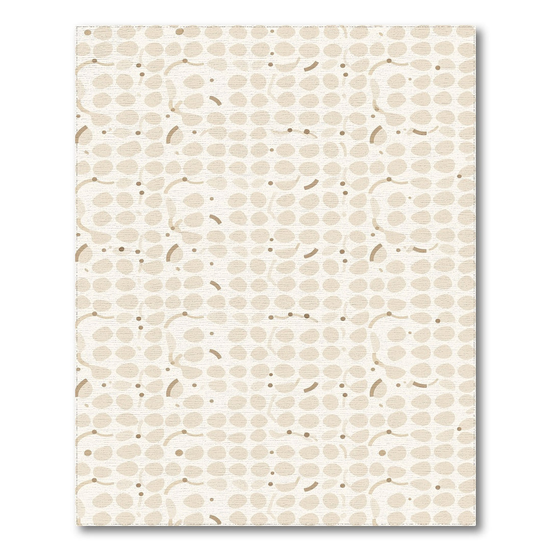Beige and Neutral Beige Abstract Neutral Area Rug