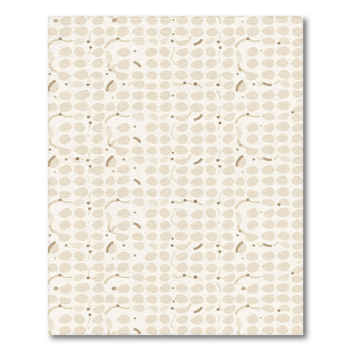 Beige and Neutral Beige Abstract Neutral Area Rug