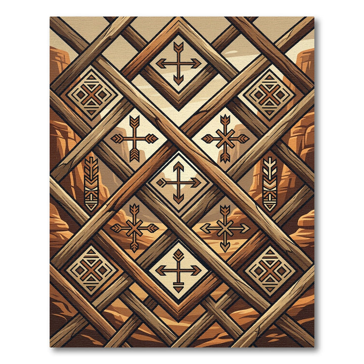 Southwest Rustic Arrow Crossing Rug