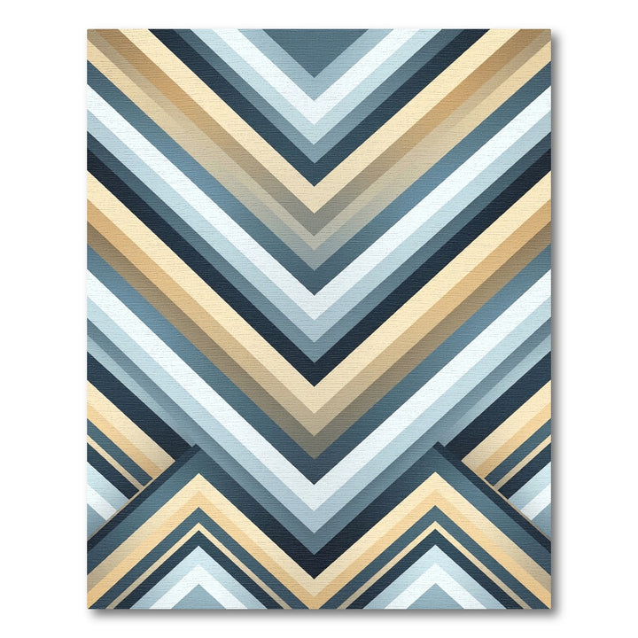 Chevron Stripes Abstract Rug