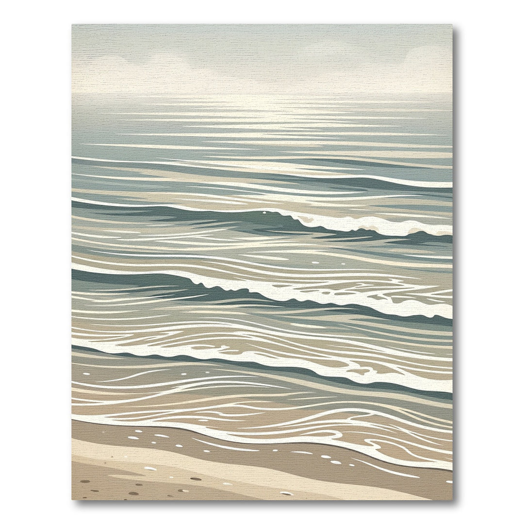 Calm Beach Abstract Water Rug