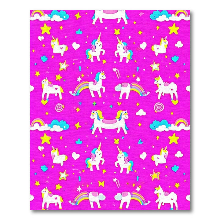 Pink Unicorn Magic Kids Area Rug