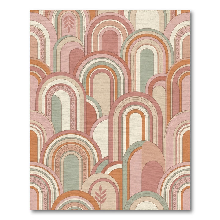 Terracotta Pink Arch Array Rug