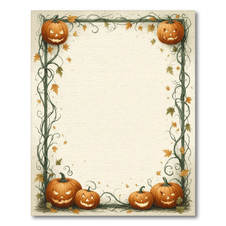Autumn Pumpkin Vine Area Rug