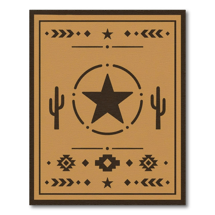 Southwestern Star Cactus Area Rug