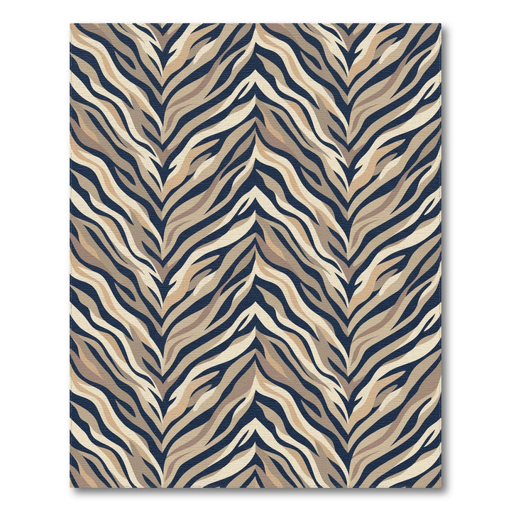 Classic Zebra Stripe Waves Rug
