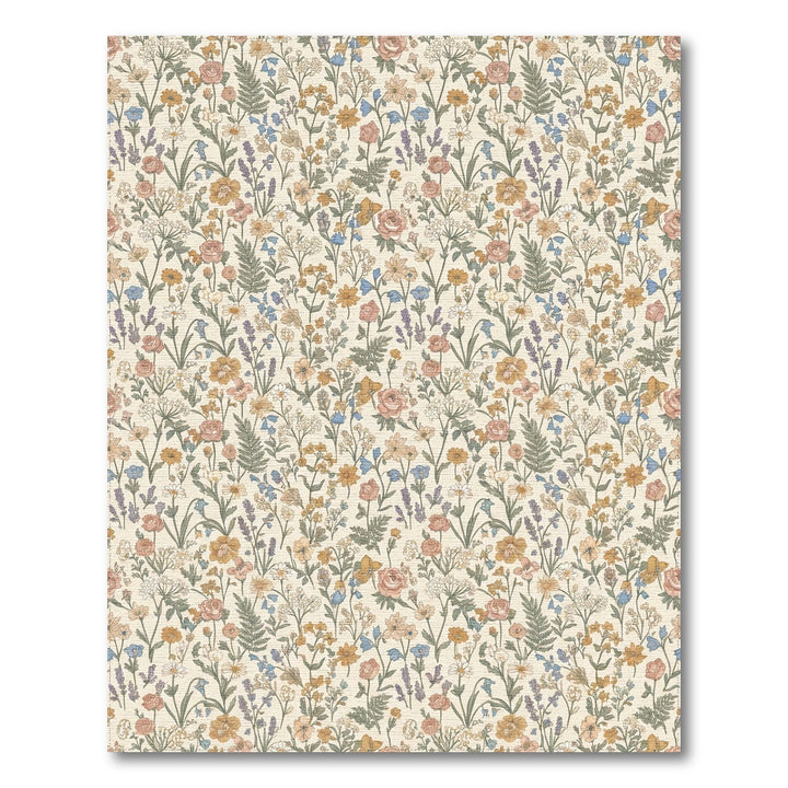 Vintage Floral Garden Medallion Rug