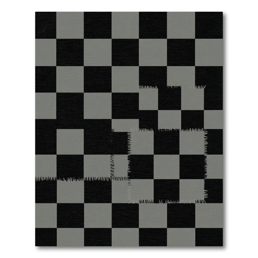 Classic Chessboard Patchwork Rug