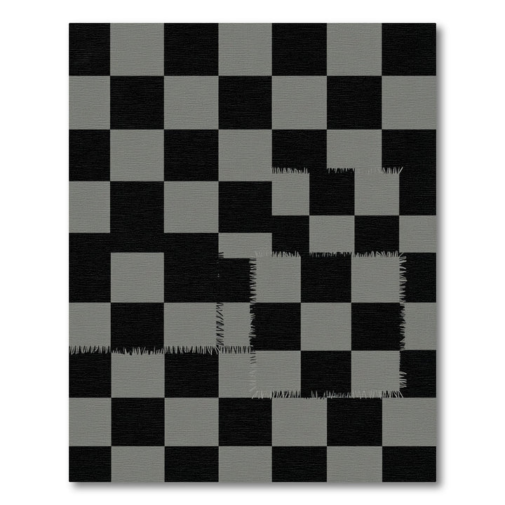 Classic Chessboard Patchwork Rug
