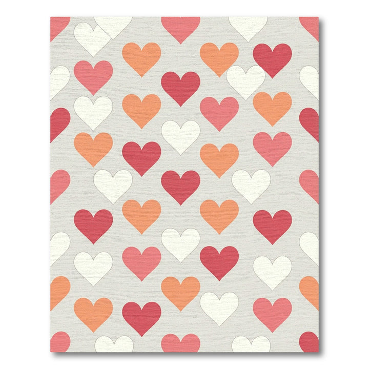 Sweet Heart Pattern Multi-Color Rug