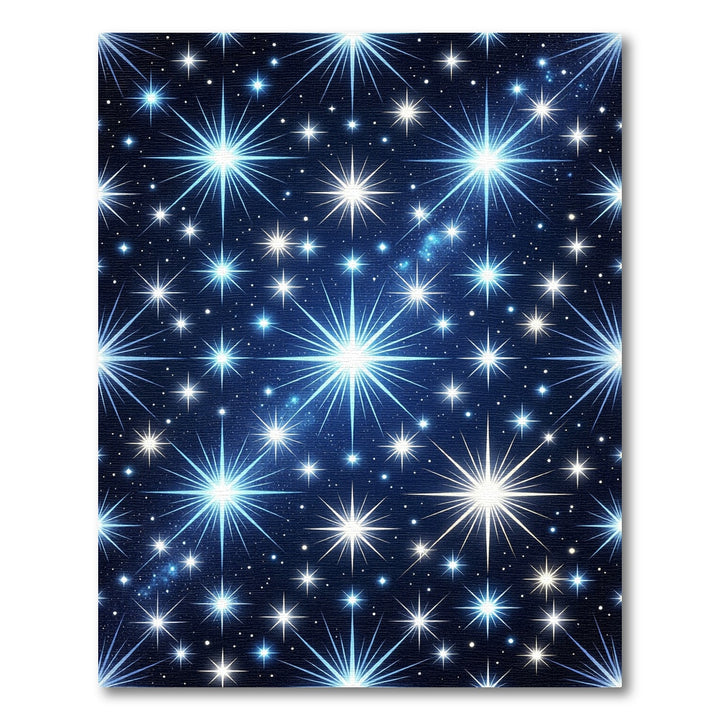 Sparkling Starburst Night Sky Rug