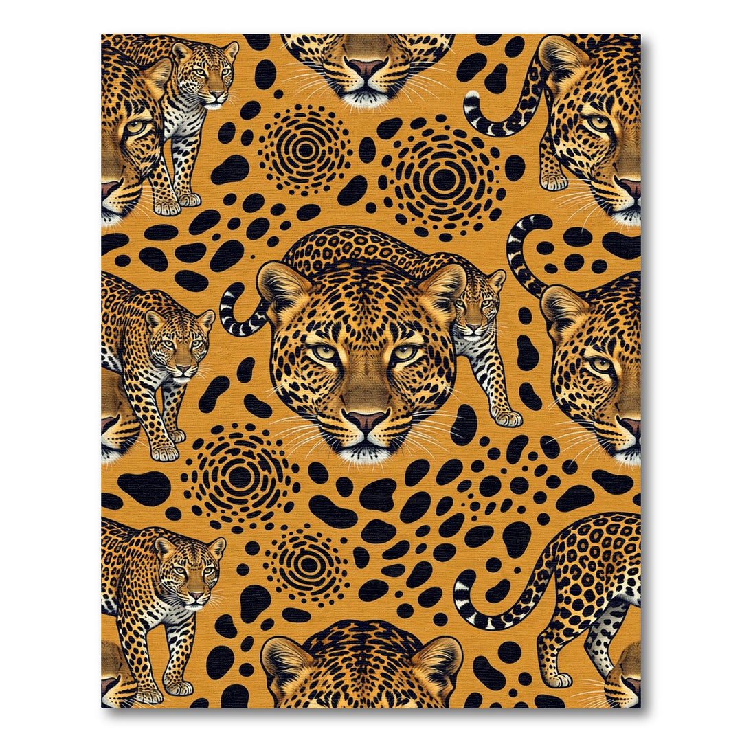Bold Jungle Leopard Spots Rug