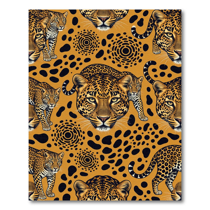 Bold Jungle Leopard Spots Rug