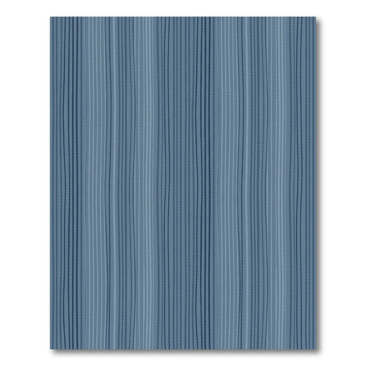 Wavy Blue Stripe Textured Rug