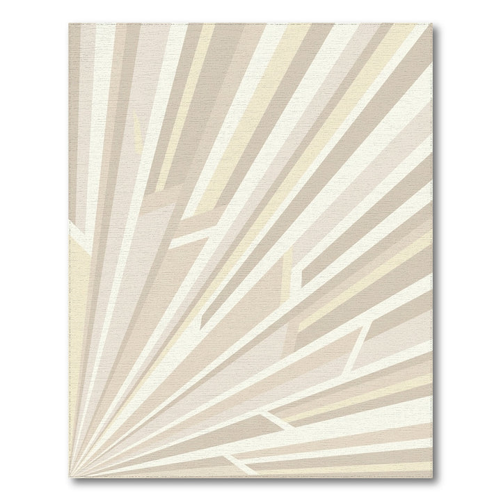 Neutral Cream Ray Geometric Rug