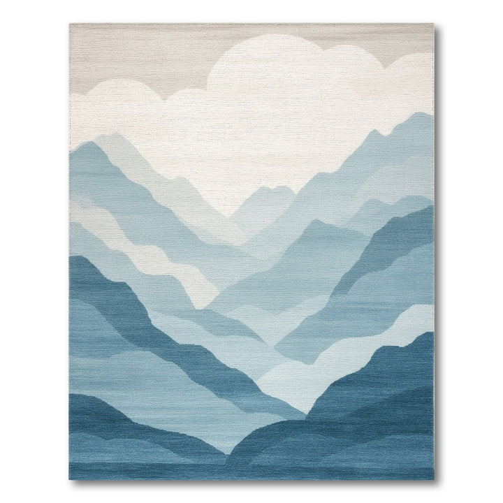 Blue Mountain Mist Area Rug