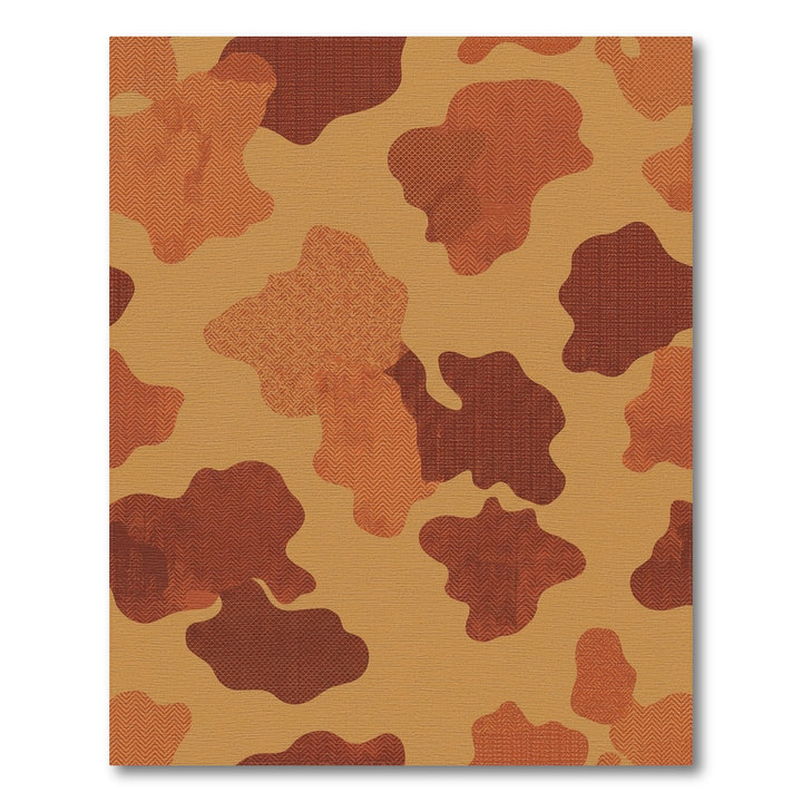 Earthy Camouflage Herringbone Texture Rug