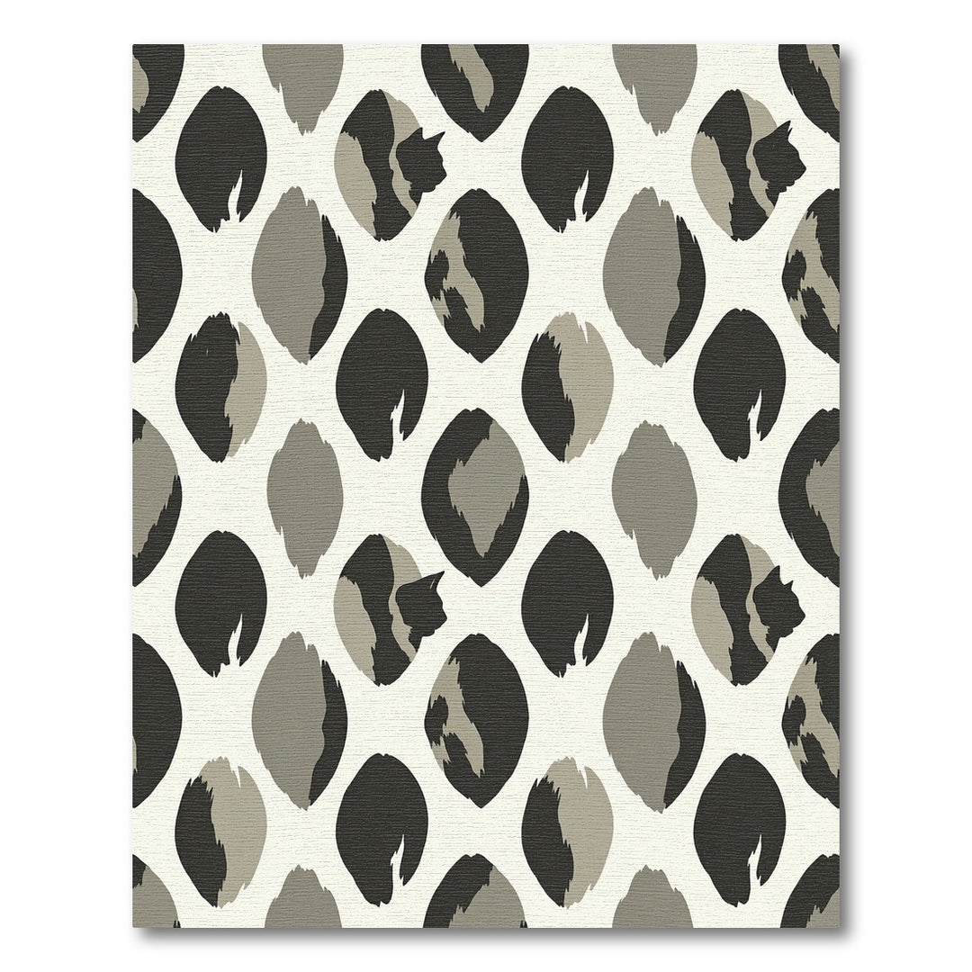Safari Spots Gray Black Rug