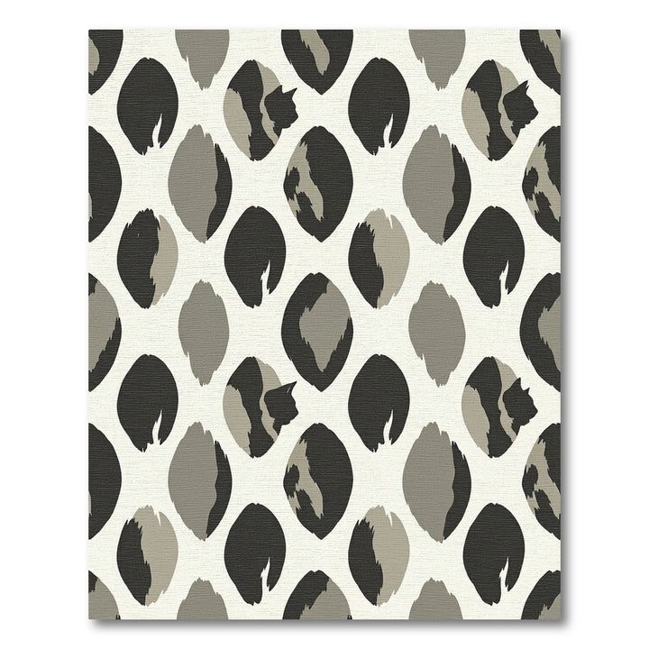 Safari Spots Gray Black Rug