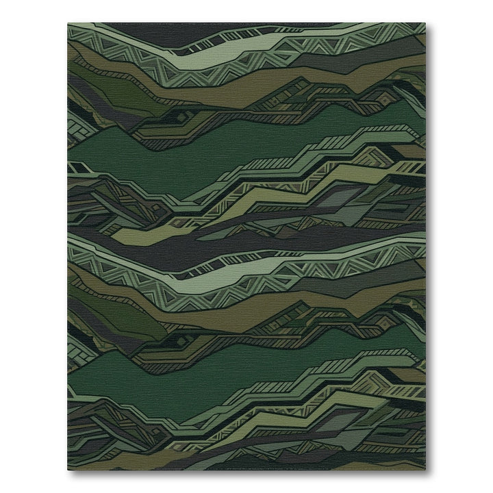 Earthy Toned Organic Landscape Rug