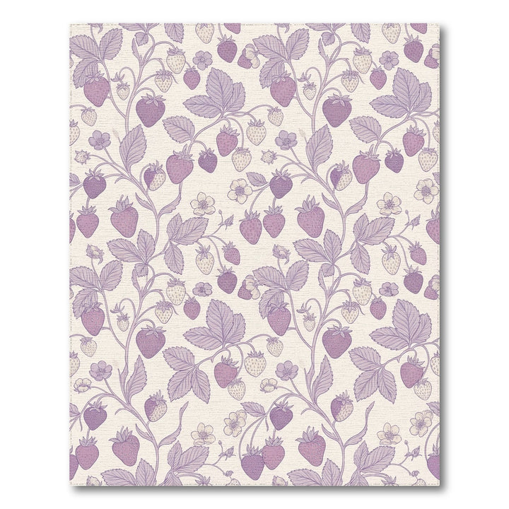 Lavender Strawberry Vine Blossom Rug