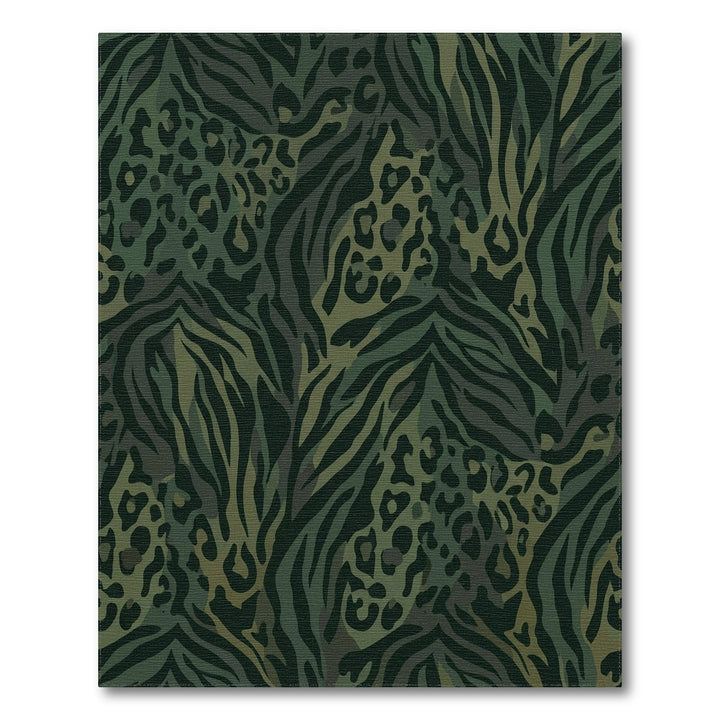 Forest Camo Animal Print Rug