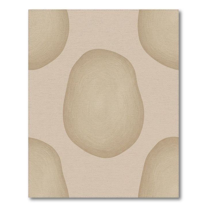 Earthy Blob Circles Abstract Rug