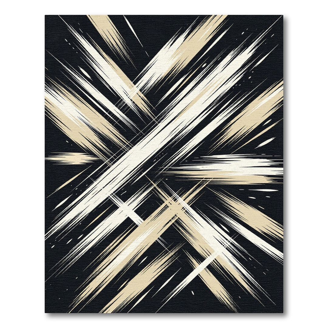 Bold Abstract Gold and Black Grunge Rug