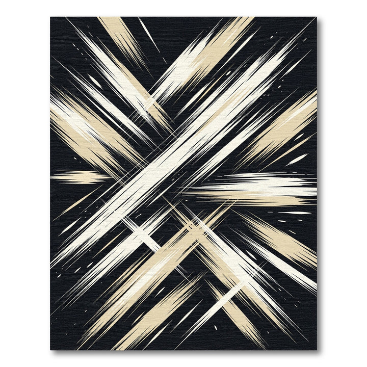 Bold Abstract Gold and Black Grunge Rug