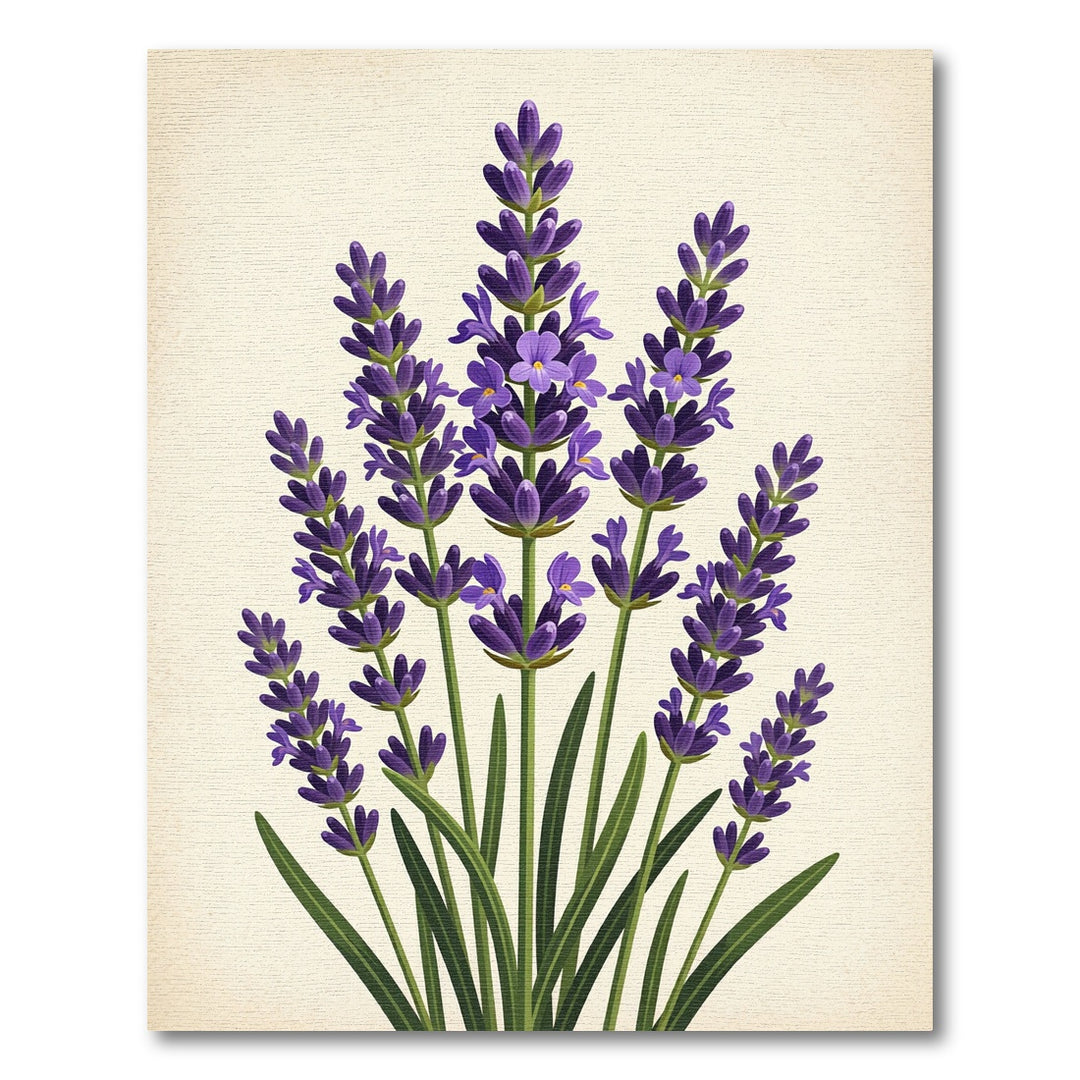 Lavender Blossom Botanical Arrangement Rug