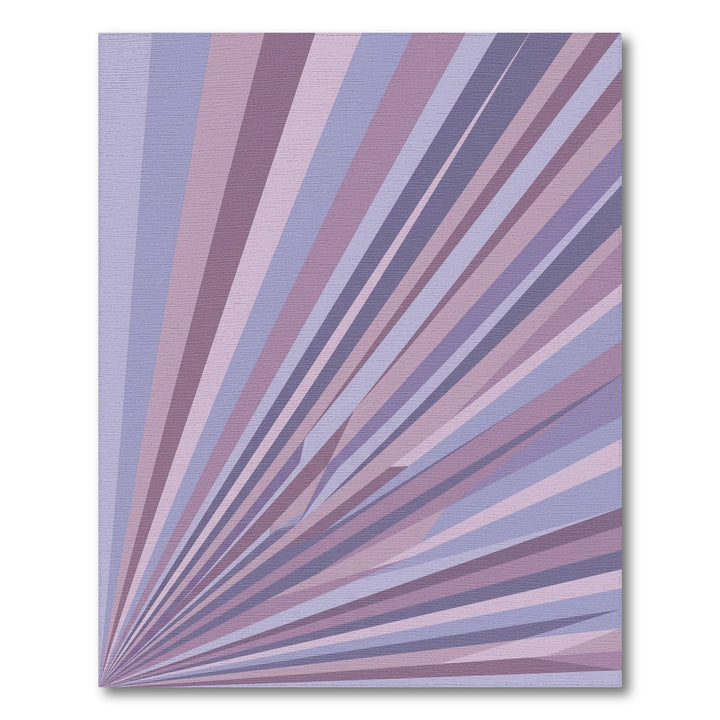 Plum Lavender Geometric Ray Rug