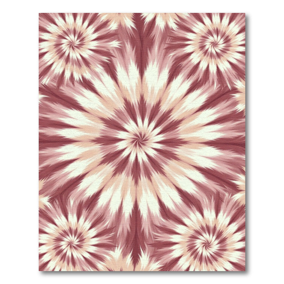 Blush Pink Spiral Burst Rug