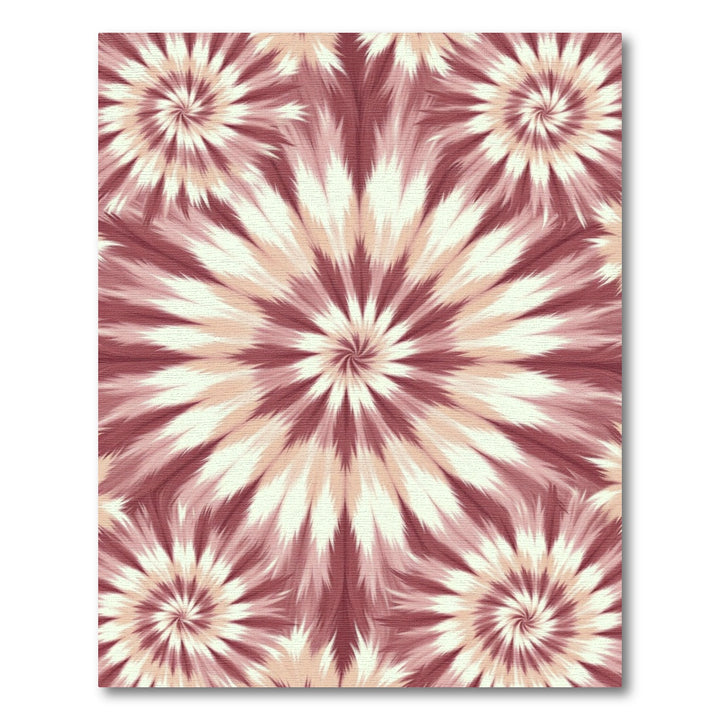 Blush Pink Spiral Burst Rug