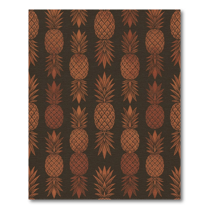 Terracotta Pineapple Vertical Column Rug
