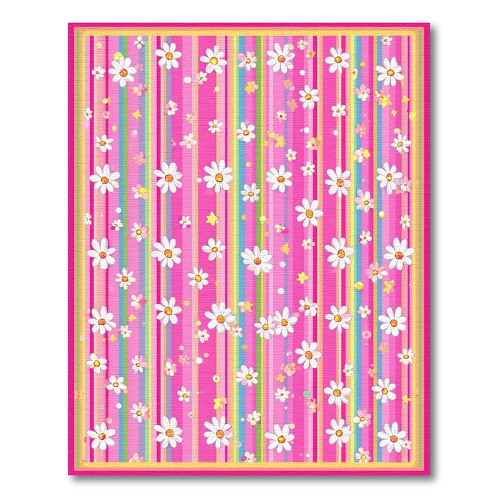Rainbow Daisy Kids Area Rug