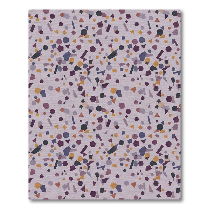 Muted Geometric Shapes Confetti Rug