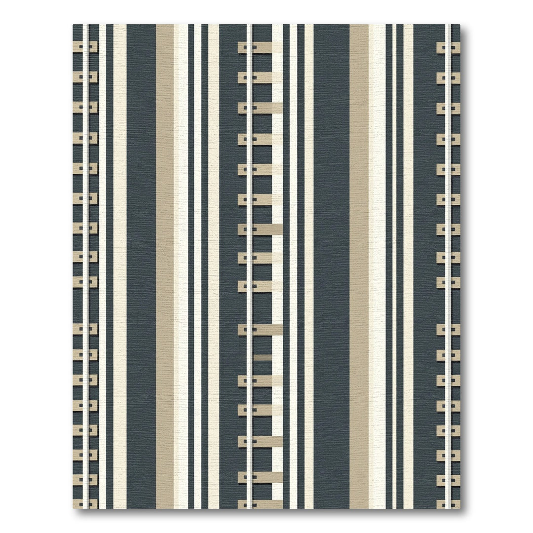 Neutral Tones Vertical Stripe Graphic Rug