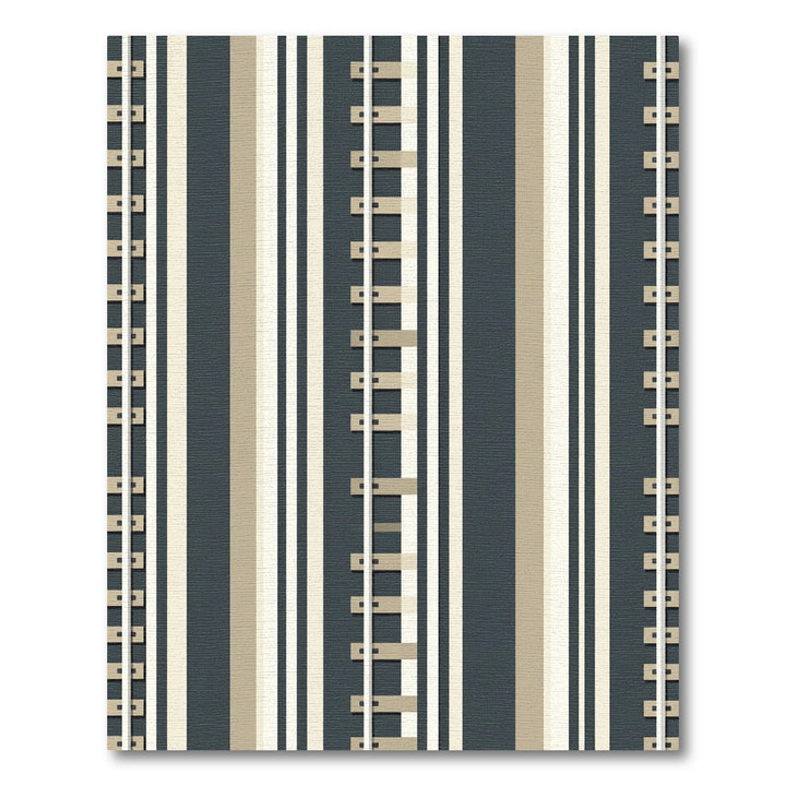 Neutral Tones Vertical Stripe Graphic Rug