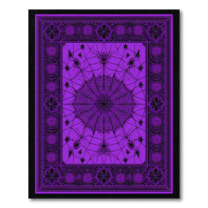 Purple Spider Web Area Rug
