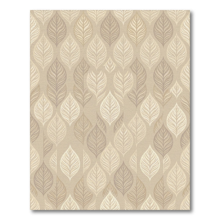 Earthy Leafy Tones Textured Rug