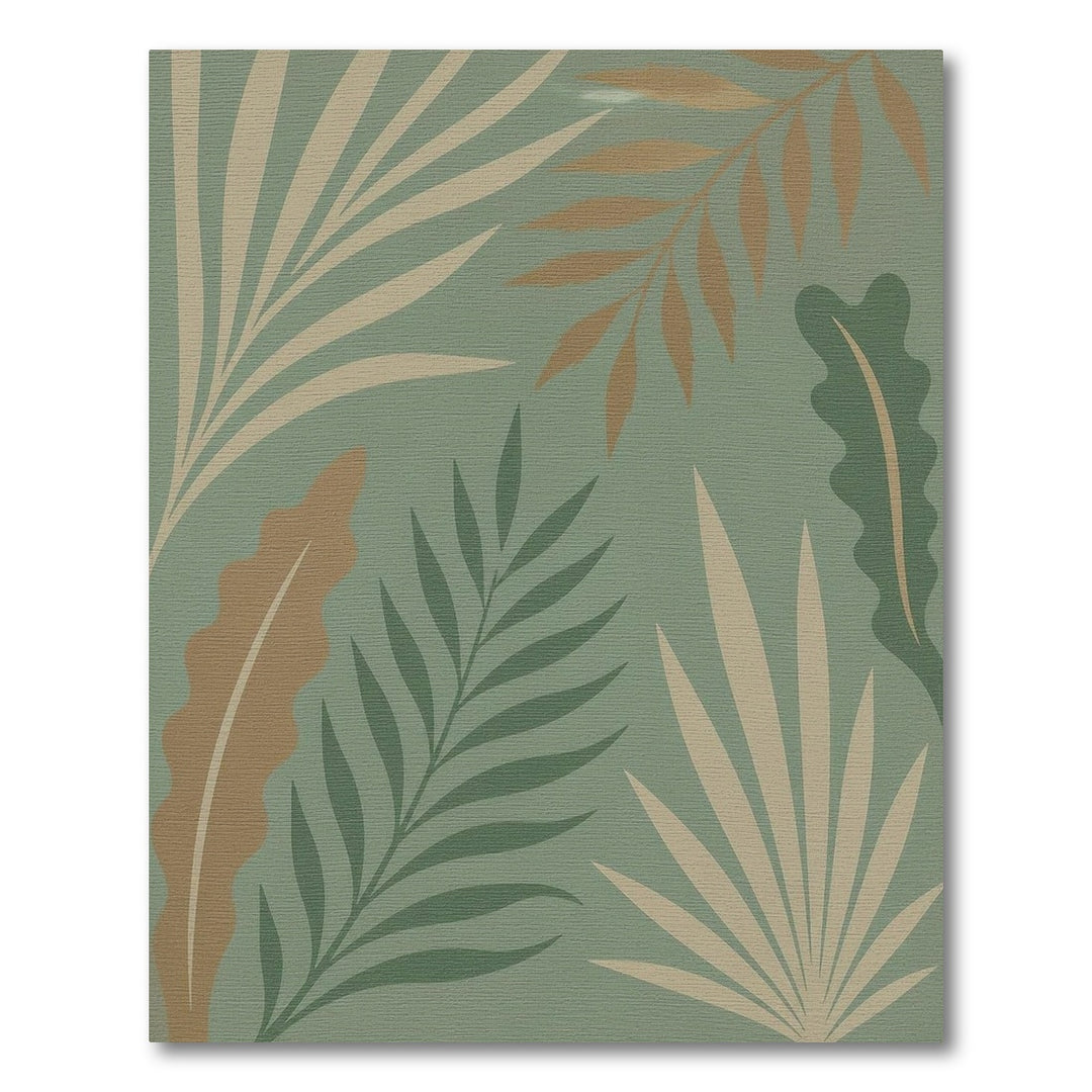 Abstract Area Green Abstract Leaf Area Rug