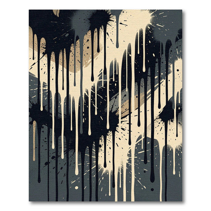 Abstract Drip Paint SplatterRug Rug