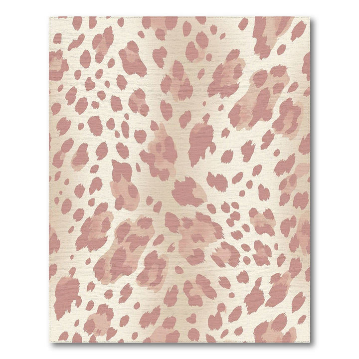 Rosy Pink Leopard Spots Rug