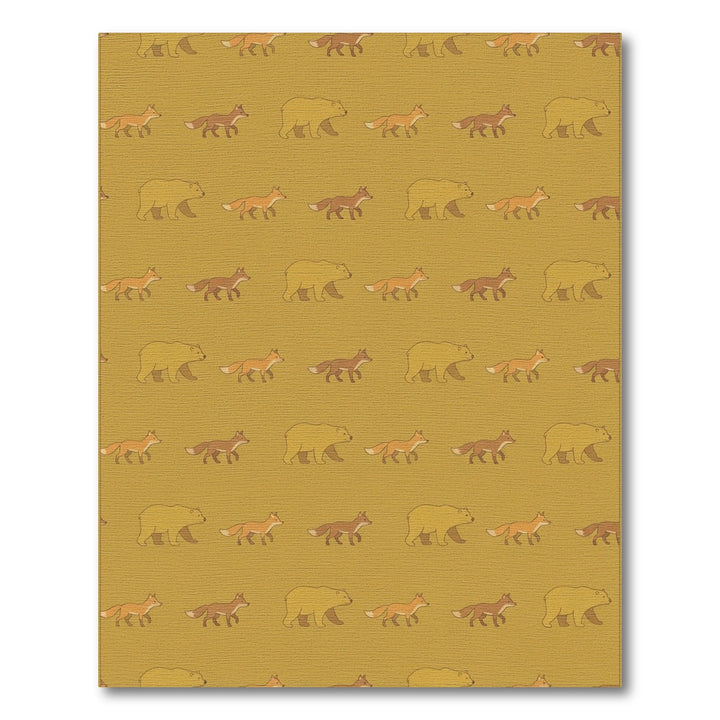Golden Bear Fox Woodland Repeat Rug