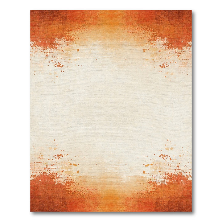 Distressed Vintage Orange Distressed Orange Vintage Area Rug