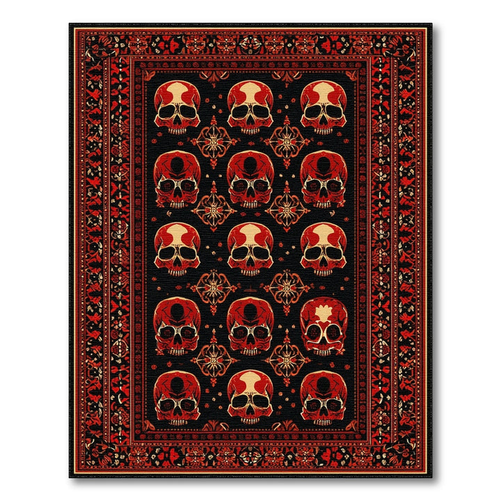 Red Skull Traditional Persian Rug