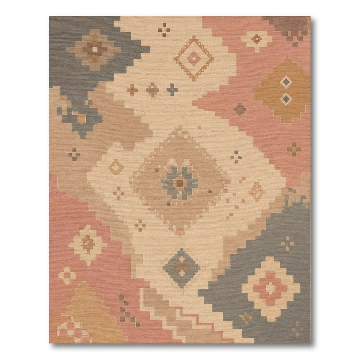 Geometric Southwestern Geometric Beige Area Rug