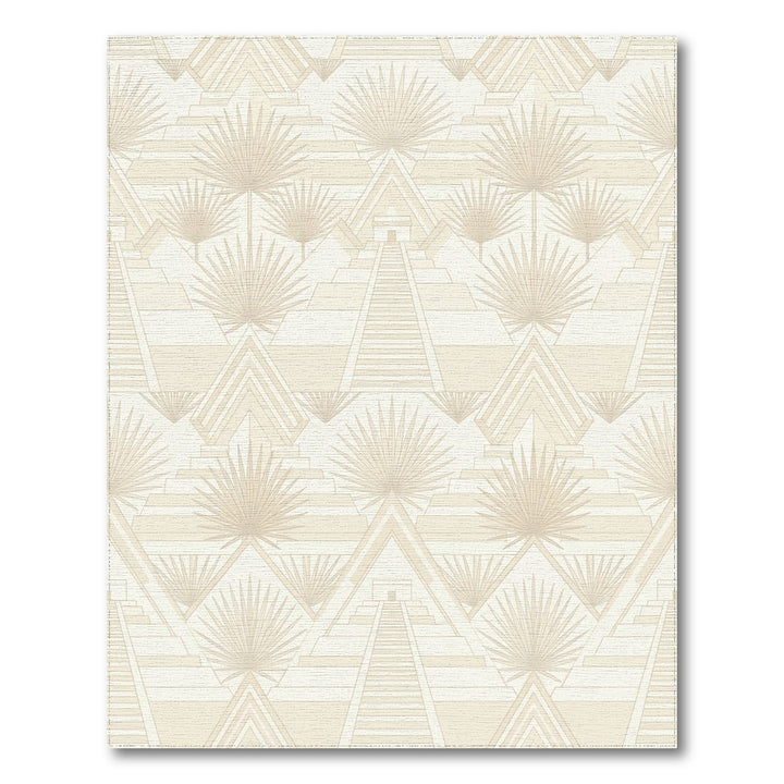 Cream Maya Temple Sunburst Rug